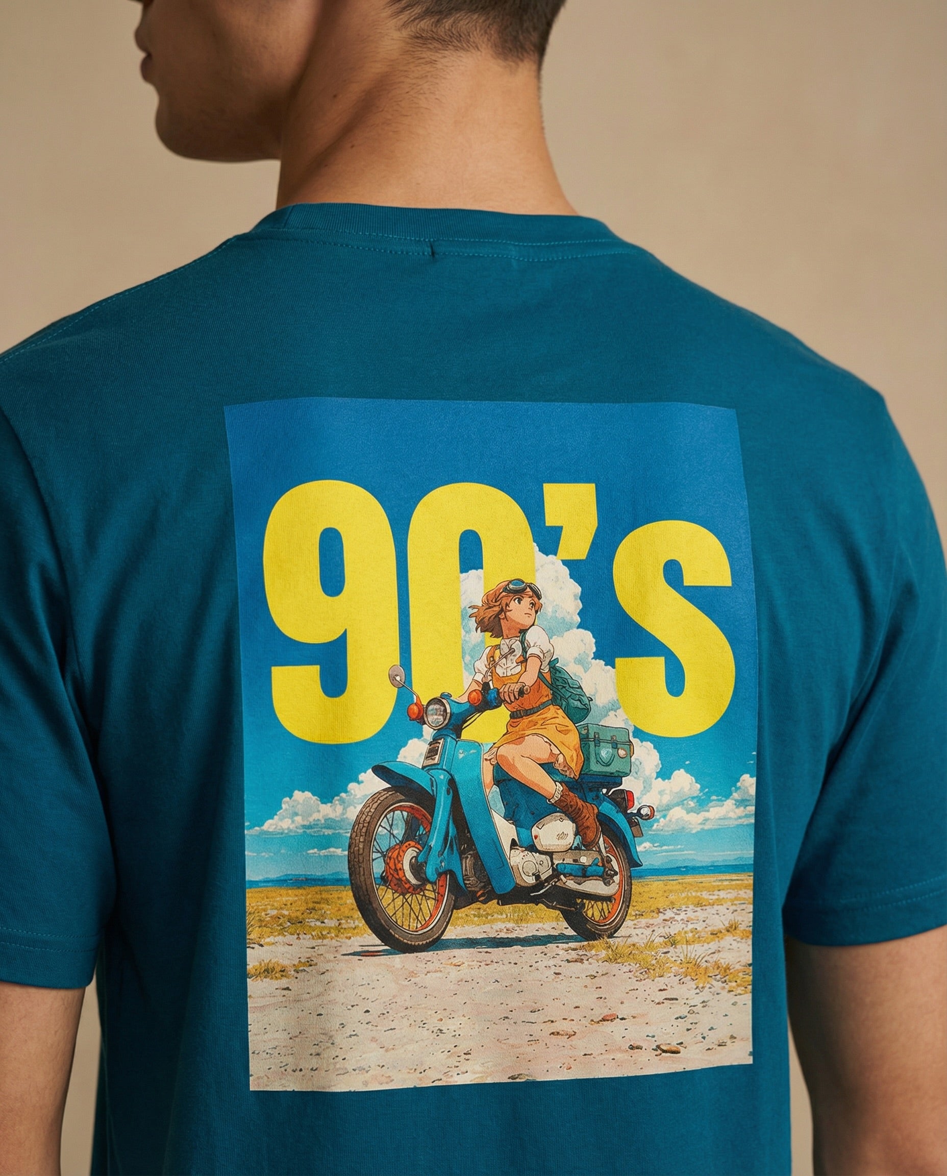 Ninety Aurelia Riviera ’90 Edition print by aurulu, featuring vibrant abstract artwork on high-quality print material.