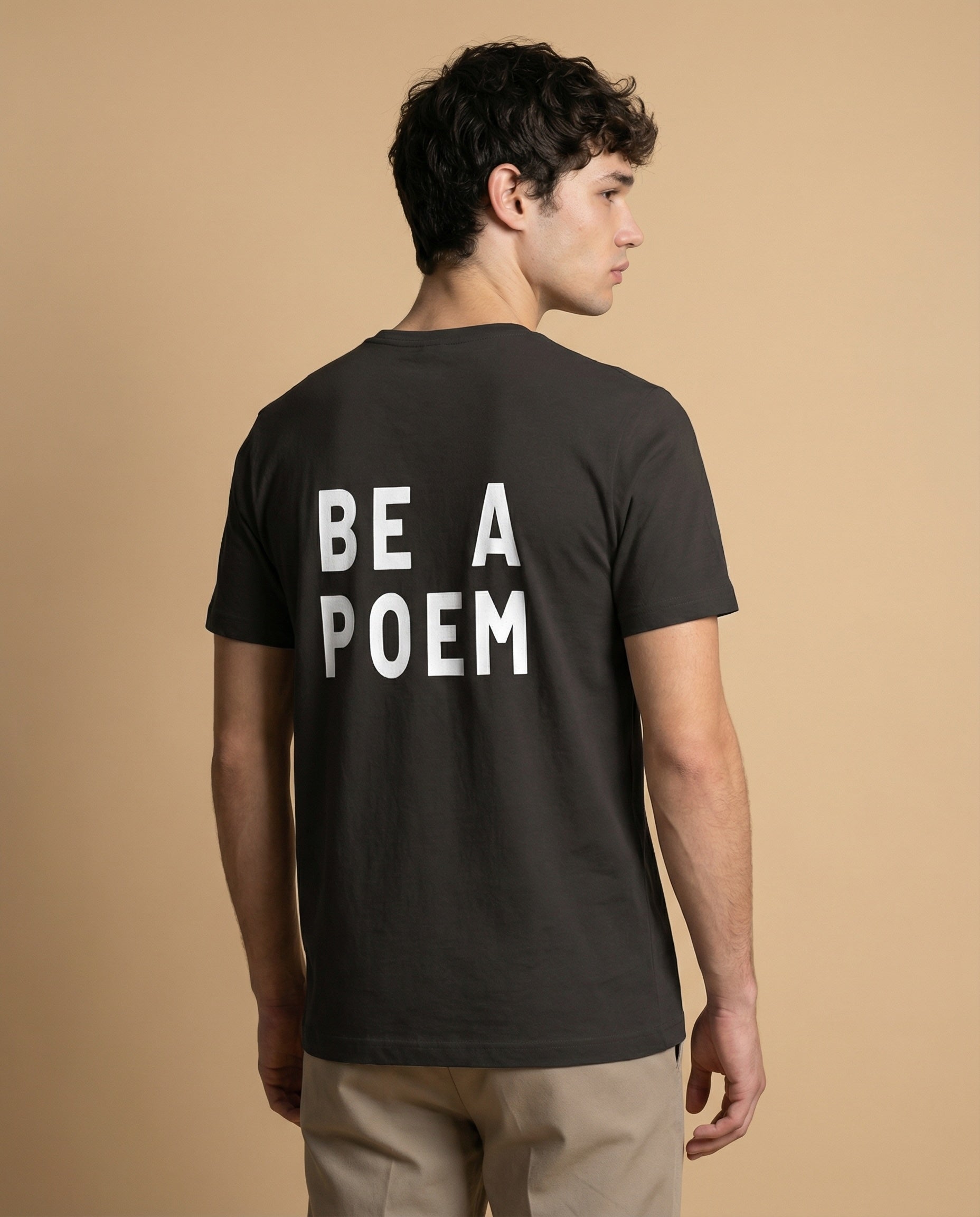 Men's Second Look Tee by Aurulu featuring a stylish print on soft fabric, casual t-shirt for everyday wear.