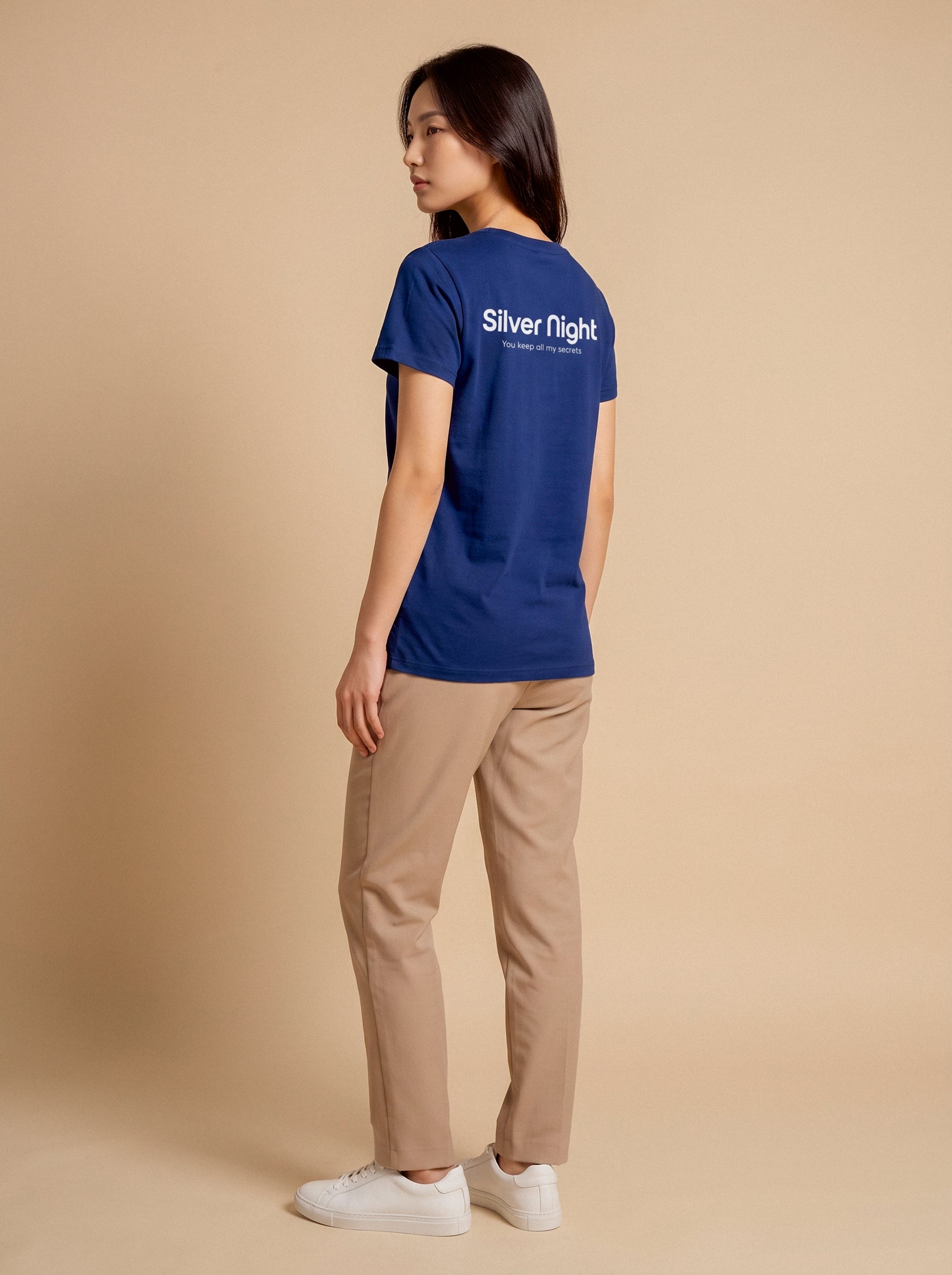 Silver Night Unisex Cotton Tee | Crew Neck T-Shirt