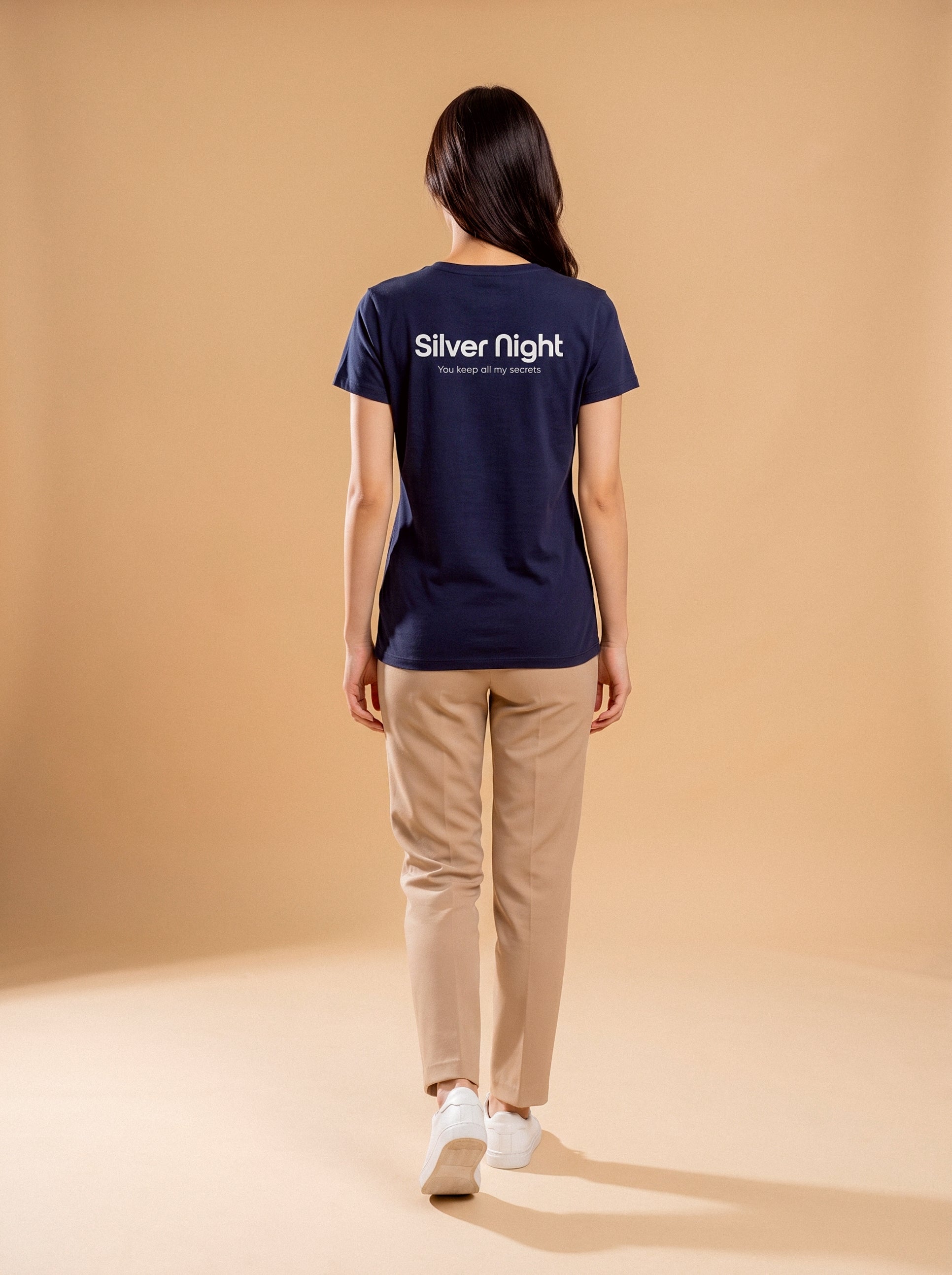 Silver Night Unisex Cotton Tee | Crew Neck T-Shirt