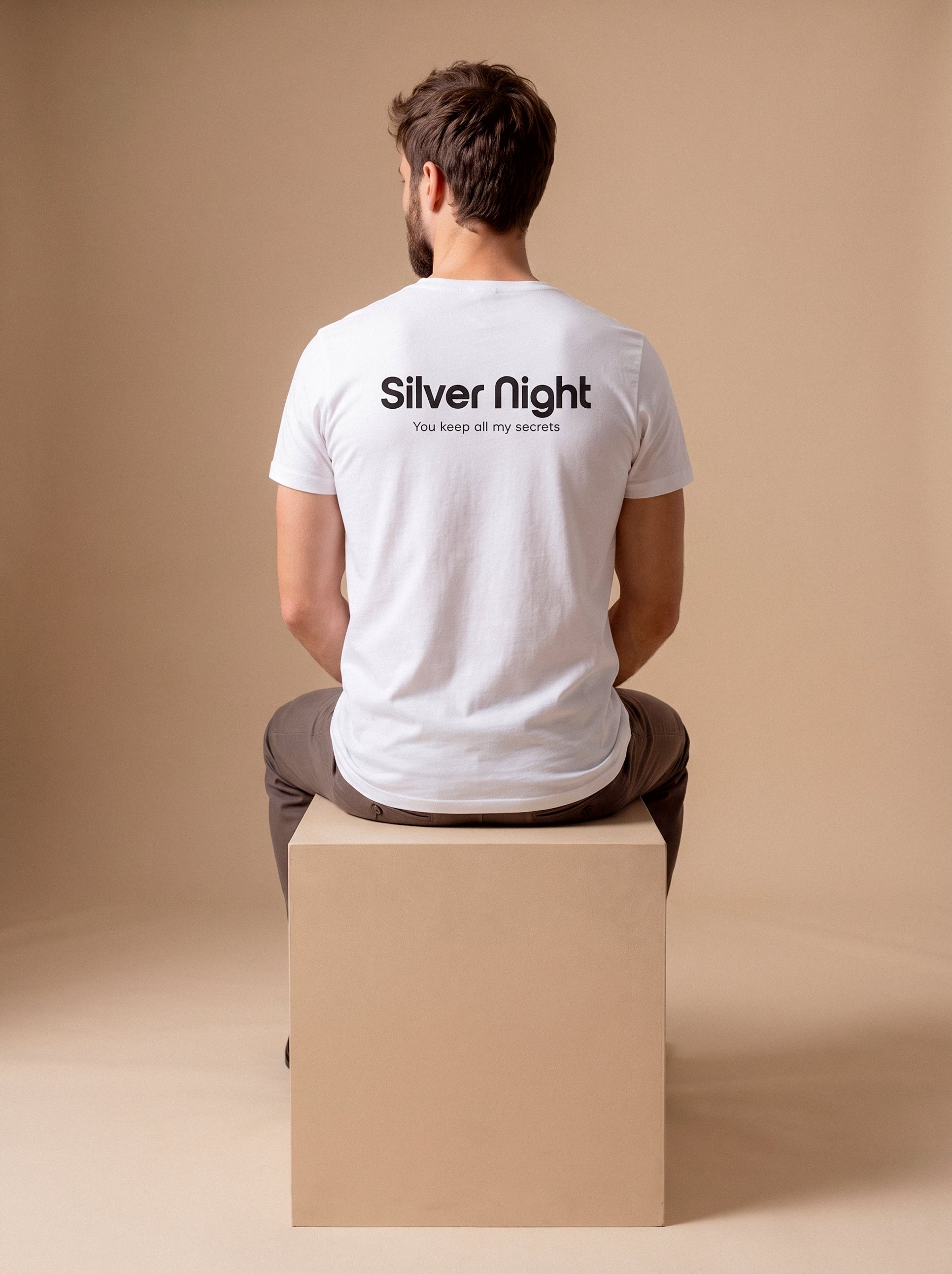 Silver Night Unisex Cotton Tee | Crew Neck T-Shirt