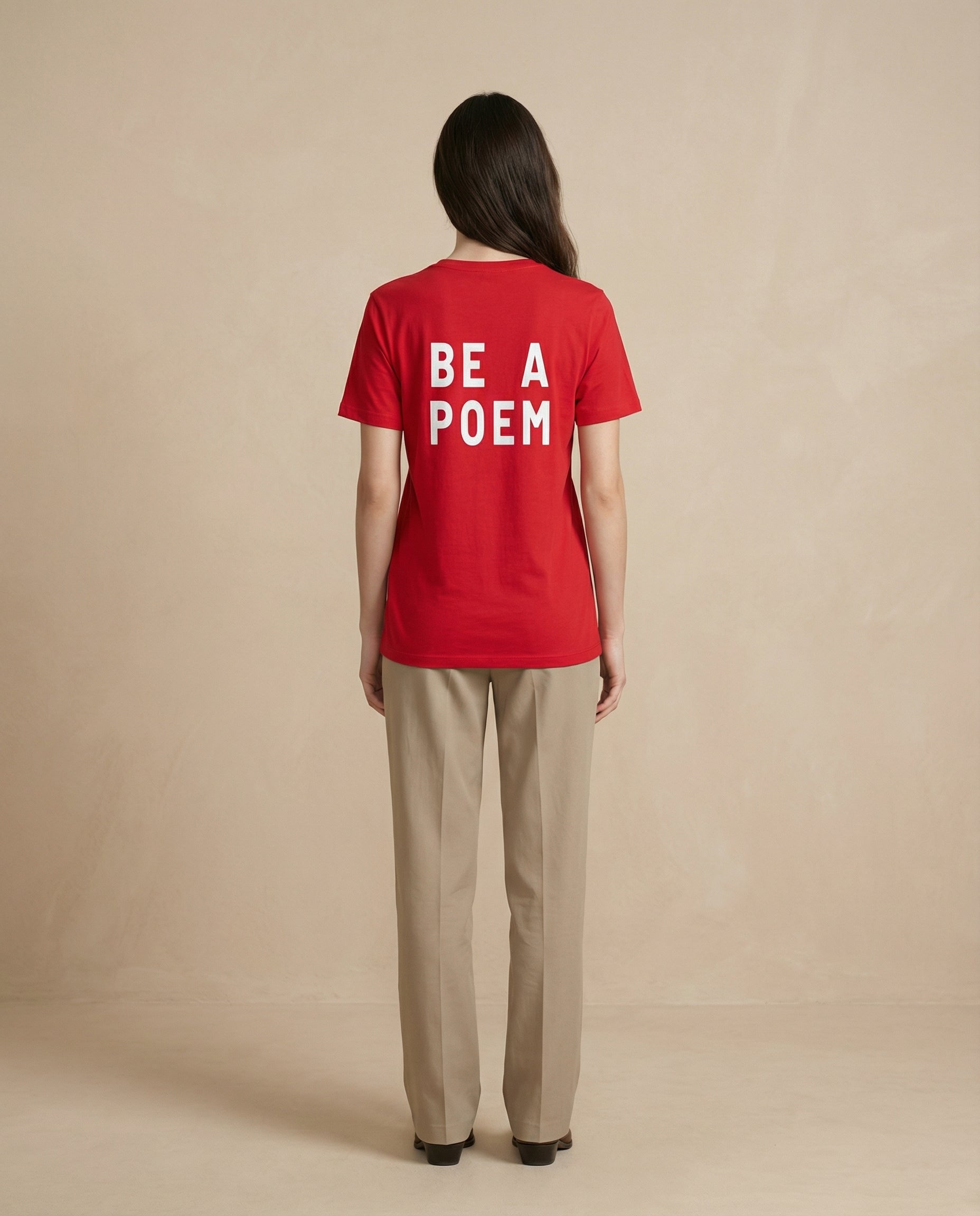 Women’s Second Look Tee by aurulu featuring a stylish print on soft fabric, displayed on a white background.