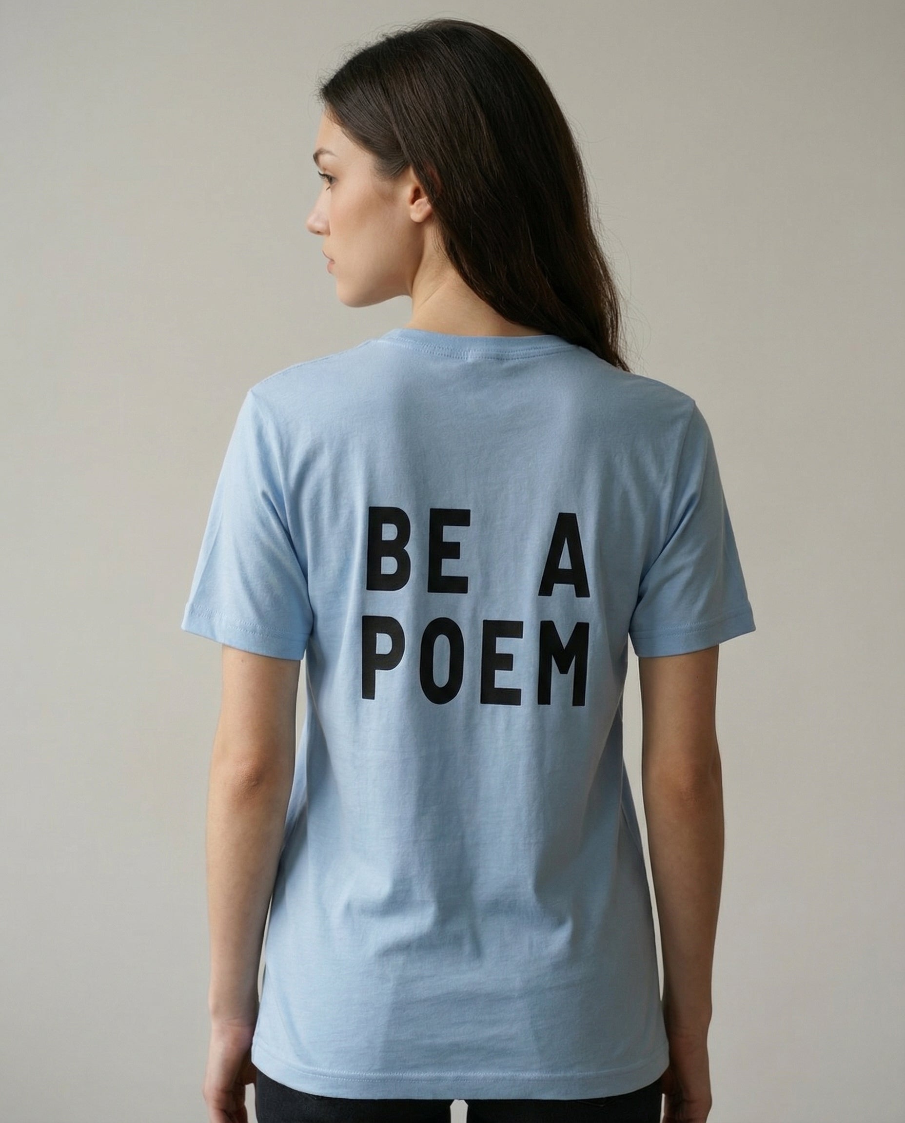 Women's Second Look Tee by aurulu featuring a vibrant print design on soft fabric, displayed on a neutral background.