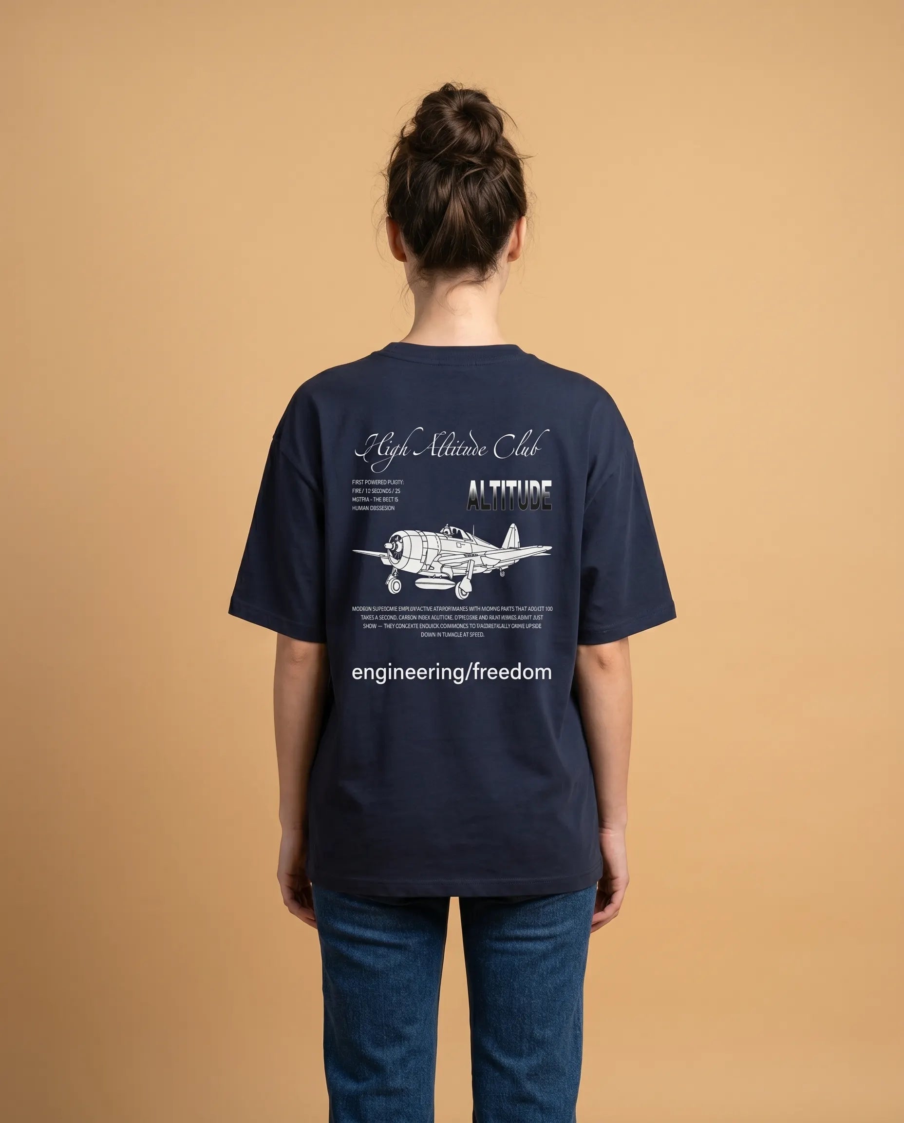Unisex oversized T-shirt by aurulu, made of organic cotton, featuring a printed design on the front.