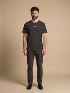 Unisex Training Season’s Over T-shirt by aurulu in premium cotton with print design, casual fit, front view.
